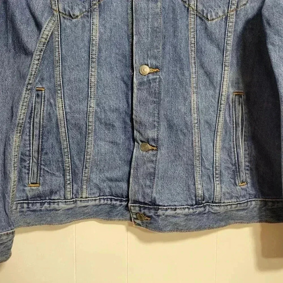 Levi Strauss Signature Gold Men's Extra Large Button Up Medium Wash Denim Jacket - Picture 3 of 13